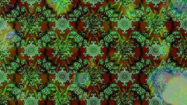 Zarif, parlak ve eskiz yeşil ve kahverengi çiçek desenli tasarım. Sabıka baskıları, bebek kıyafetleri, duvar kâğıtları, paket kutuları vb..