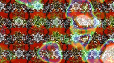 Renkli Bahar Teması eskiz kalıbı. Raster illüstrasyonu. Kahverengi ve gri renkte zarif çiçekli suluboya. Düz Çiçek Elementleri Tasarımı.