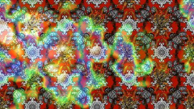 Gri ve kahverengi renkli gri ve kahverengi papatya deseni. Gri ve kahverengi renklerde. Raster illüstrasyonu.