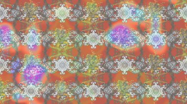 Çiçek duvar kâğıdı. Renkli çizim kalıbı. Gri ve nötr renklerde şirin tekstil tarzında. Raster illüstrasyonu. Çiçek arka planı.