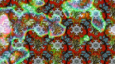 Raster illüstrasyonundaki çiçek desenli çizim. Düz Çiçek Elementleri Tasarımı. Renkli Bahar Teması eskiz kalıbı. Güzel kumaş deseni.