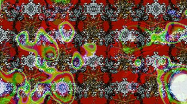 Kırmızı ve kahverengi renkte çiçekler. Raster düz çiçek çizim deseni. Tasarım hediye paketi, tebrik kartları, posterler ve afiş tasarımı.