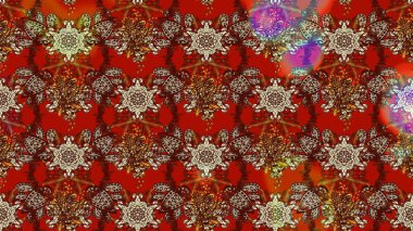 Hediye ambalaj kağıdı, tebrik kartları, posterler ve pankart tasarımı. Raster düz çiçek çizim deseni. Kahverengi ve kırmızı renkte çiçekler.