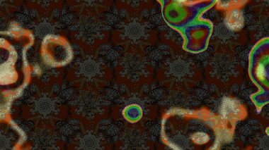 Raster illüstrasyonu. Bahar çiçekleriyle güzel bir çiçek deseni çizmişsin. Güzel kumaş deseni.