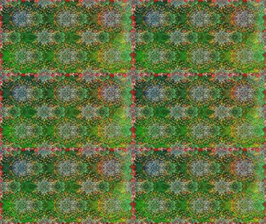 Düz Çiçek Elementleri Tasarımı. Raster illüstrasyonunda kusursuz çiçek deseni. Süslü kumaş deseni. Renkli Bahar Teması Kusursuz Arkaplan.