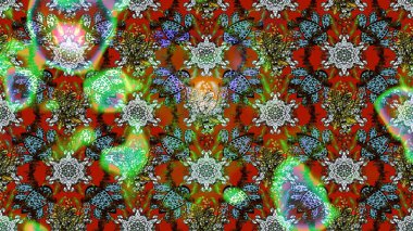 El çizimi. Kahverengi ve yeşil renkli çiçekler. Çiçekli eskiz deseni. Suluboya çizimi.