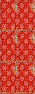 Manzaralı çiçek deseni. Çiçek kompozisyonu, el boyası, hassas şablon. Sevgililer günü ve tebrik kartı konsepti için şık bir davetiye. Üst manzara, yumuşak kırmızı ve turuncu renk.