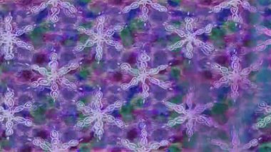 Renkli unsurlarla hareketli arka plan görüntüleri. Çiçekler. Eski model. Bayrak tarzı. Video kaydı. Şablon. Döngü. Kusursuz.. 