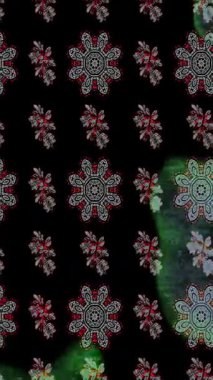 Renkli unsurlarla hareketli arka plan görüntüleri. Çiçekler. Eski model. Bayrak tarzı. Video kaydı. Şablon. Döngü. Kusursuz.. 