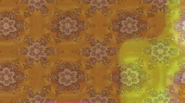 Renkli unsurlarla hareketli arka plan görüntüleri. Çiçekler. Eski model. Bayrak tarzı. Video kaydı. Şablon. Döngü. Kusursuz.. 