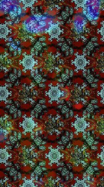 -Kahverengi çiçekler. Çiçek kolajı. Raster deseni. Çiçek kompozisyonu. Çiçek arkaplan. Küçük çiçekte güzel bir desen var. Doğa.