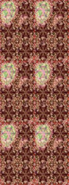 Barok tarzında kusursuz bir doğulu süsü. Kahverengi ve bej renklerde altın elementler. Geleneksel klasik raster altın pürüzsüz desen.