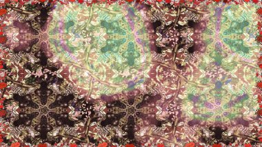 Kahverengi renklerde, altın elementlerle kusursuz klasik desen. Noel, kar tanesi, yeni yıl. Kahverengi renklerde, altın elementlerle altın pürüzsüz desen.