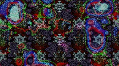 Etnik Mandala süsü. Kızılderili desenli desenli desenli şal deseni. Raster Henna dövme stili. Tekstil, tebrik kartı, boyama kitabı, telefon kılıfı baskısı için kullanılabilir.