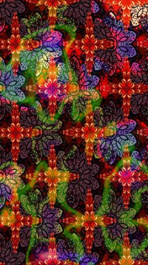 Raster çiçek desenli çiçek deseni, yapraklar, dekoratif elementler, sıçrama, lekeler, el çizimi kontur çizgileri ve Doodle çizim stili, grafik raster çizim çizimi.