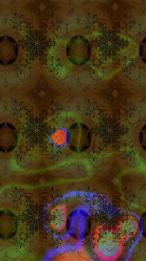 Chichi 'nin kumaş kalıbını çiz. Düz Çiçek Elementleri Tasarımı. Renkli Bahar Teması eskiz kalıbı. Çiçek deseni. Raster illüstrasyonu.