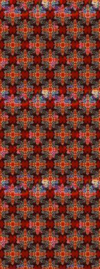 Sevimli çiçek raster deseni. Düz Çiçek Elementleri Tasarımı. Sketch Colour Spring Theme eskiz kalıbı. Kırmızı renkte çiçekler.