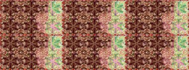 Doğulu stili altın deseni altın elementlerle kahverengi ve bej renklerde arabesliyor. Kusursuz kıvırcık saçlar. Raster altın desen.