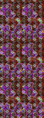 Renkli Bahar Teması eskiz kalıbı. Çiçek desenli eskiz. Düz Çiçek Elementleri Tasarım Raster illüstrasyonu. Renkli çiçekler.