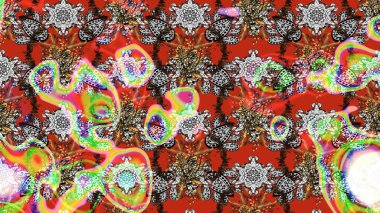 Gri ve kahverengi renkli ve parlak çiçekli soyut çizim deseni. Küçük çiçekte hoş bir çiçek deseni var. Çiçek elementli zarif raster dokusu..