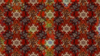 Raster illüstrasyonu. Küçük çiçekteki sevimli çiçek deseni. Çizim.