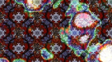 Eskiz arkaplan modeli. Kahverengi ve gri renkte yaprakları olan yabani çiçekler. Raster illüstrasyonu. Suluboya, elle çizilmiş.