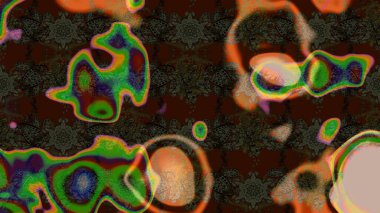 Çiçekli karalama şeklinde Raster çiçek deseni. Yumuşak, bahar çiçekli arka plan. Kahverengi ve gri renkte çiçekler.