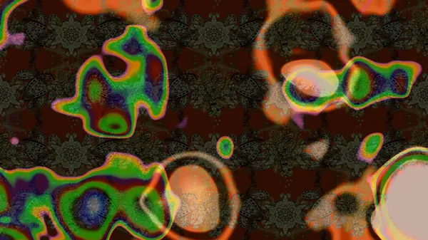 Çiçekli karalama şeklinde Raster çiçek deseni. Yumuşak, bahar çiçekli arka plan. Kahverengi ve gri renkte çiçekler.