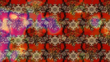 Raster illüstrasyonu. Küçük çiçekteki sevimli çiçek deseni. Tony 'nin kumaş kalıbını çiz. Modaya uygun kumaş deseni.