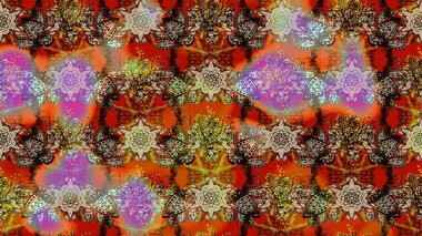 Çiçekli el çizimi çizimi deseni. Modern, kahverengi ve bej renkli duvar kağıdı resimleriyle klasik çizgili, desenli desenli çiçekler, çiçekli süsler..