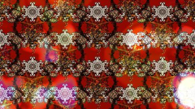 Kahverengi ve kırmızı renkte çiçekler. Çizim çiçek deseni duvar kâğıdı olarak kullanılabilir. Raster illüstrasyonu.