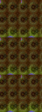 Eski moda arka plan. Güzel, parlak, pürüzsüz kumaş, tuval. Kıvırcık, parlak örgü. Desen, çizim, çiçek sınırı. Raster illüstrasyonu. Çiçeklerin çelengi.