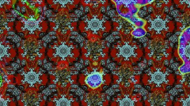 Raster stili kumaş deseni. Çiçekler suluboya çizim deseni.