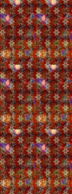 Çiçeksel fantezi tasarımı ve parlak bir arka plan çizimi. Düz Çiçek Elementleri Tasarımı. Renkli Bahar Teması çizim şablonu.