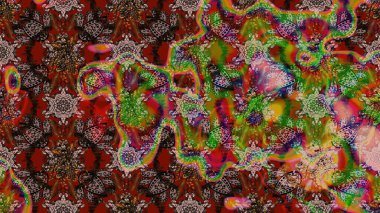 Kahverengi renkte çiçekli çiçek deseni. Suluboya tarzında kahverengi renkte çiçekler.