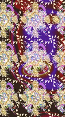 Yumuşak fayans. Paketleme, tekstil, duvar kâğıdı için çiçek eskizi. Yumuşak pamuk tasarımı. Klasik çiçek desenli. Raster taze dokusu.