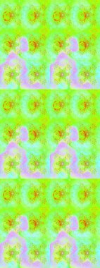 Renkli Bahar Teması eskiz kalıbı. Yeşil renkli çiçekler. Çiçekli çizim şekli. Düz Çiçek Elementleri Tasarımı.