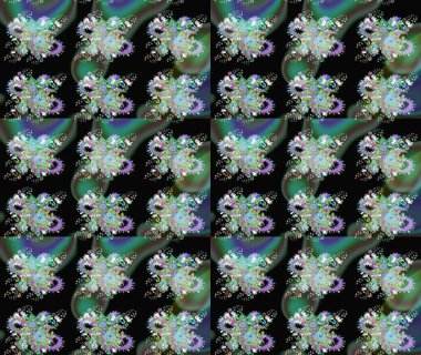 Bahar mevsimi. Raster güzel bir çiçek deseni çizmiş. Nazik romantik baskı. Tatil havası..