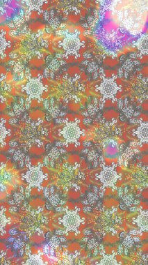 Düz Çiçek Elementleri Tasarımı. Güzel kumaş deseni. Raster illüstrasyonu. Karalama çiçeği. Renkli Bahar Teması eskiz kalıbı. Zentangle soyut çiçekleri.