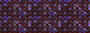 Raster çiçek desenli çiçek deseni, yapraklar, dekoratif elementler, sıçrama, lekeler, el çizimi kontur çizgileri ve Doodle çizim stili, grafik raster çizim çizimi.