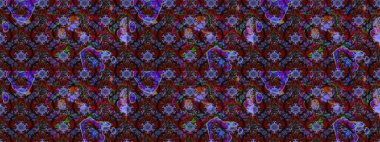 Raster çiçek desenli çiçek deseni, yapraklar, dekoratif elementler, sıçrama, lekeler, el çizimi kontur çizgileri ve Doodle çizim stili, grafik raster çizim çizimi.