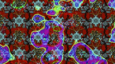 Çiçekli çiçek deseni, suluboya. Raster deseni. Küçük çiçekte güzel bir çiçek deseni..