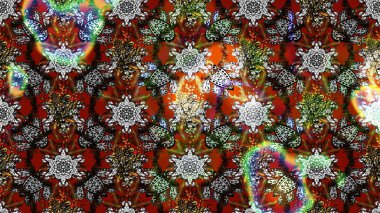 Raster illüstrasyonu. Küçük çiçekteki sevimli çiçek deseni. Soyut çiçek çizim kalıbı arka planı. Raster deseni. Gri ve kahverengi renklerde.