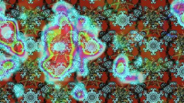 Elle çizilmiş sonbahar çiçeği deseni. Renkli mavi ve kahverengi çizim kalıpları. Doodle tarzı. Mavi ve kahverengi renkte çiçekler. Tekstil ve kapak tasarımı için mükemmel.