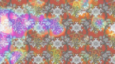 Raster illüstrasyonundaki çiçek desenli çizim. Gri ve nötr renkte çiçekler.