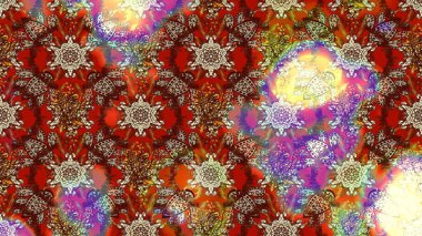 Elle çizilmiş sonbahar çiçeği deseni. Doodle tarzı. Kahverengi ve kırmızı renkte çiçekler. Renkli kahverengi ve kırmızı çizim kalıpları. Tekstil ve kapak tasarımı için mükemmel.