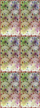 Eski usul. Kusursuz bir geçmişi var. Kumaş, tekstil, duvar kağıdı baskısı için. Raster. Raster illüstrasyonu. Tomurcukları çiçekli sevimli çiçek deseni..