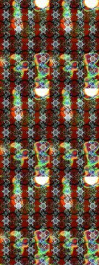 Manzaralı çiçek deseni. Üst manzara, yumuşak kahverengi ve kırmızı renk tarzı. Sevgililer günü ve tebrik kartı konsepti için şık bir davetiye. Çiçek kompozisyonu, el boyası, hassas şablon..