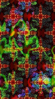 Çiçek desenli eskiz. Gömlek baskısı için çiçek boyası. Siyah ve kahverengi renkte çiçekler.