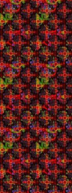 Siyah ve kahverengi renkte çiçekler. Raster düz çiçek çizim deseni. Tasarım hediye paketi, tebrik kartları, posterler ve afiş tasarımı.